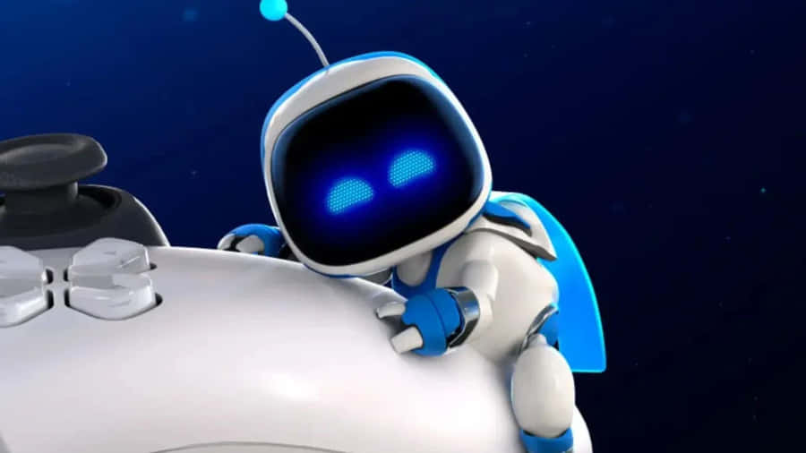 Astro Bot With Controller Wallpaper