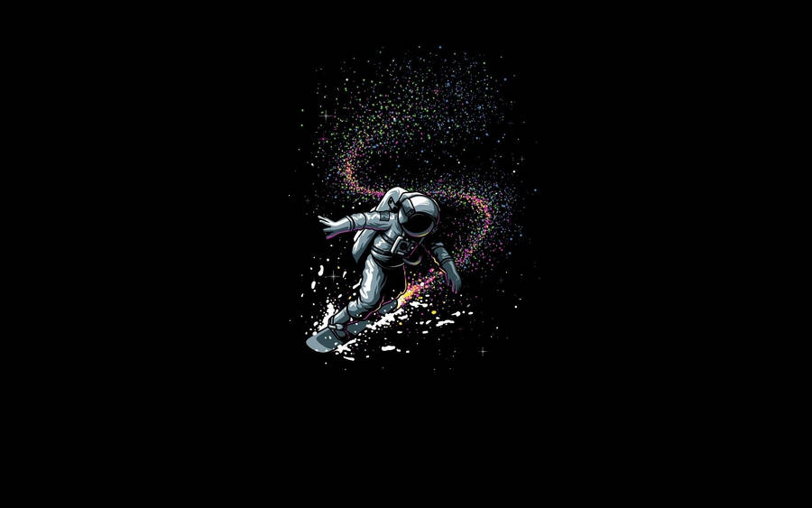 Astronaut Aesthetic Surfing In Space Wallpaper