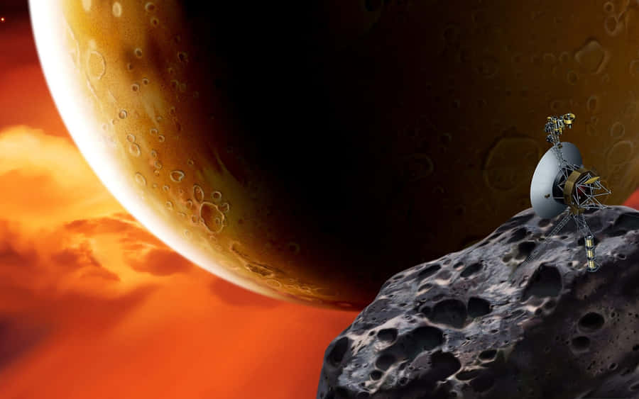 Astronaut Floating In Outer Space Wallpaper