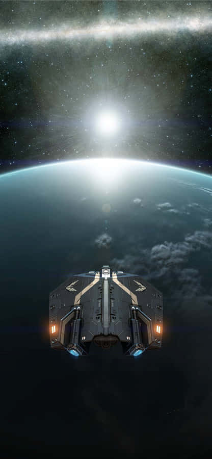 Astronaut Floating In Outer Space Wallpaper