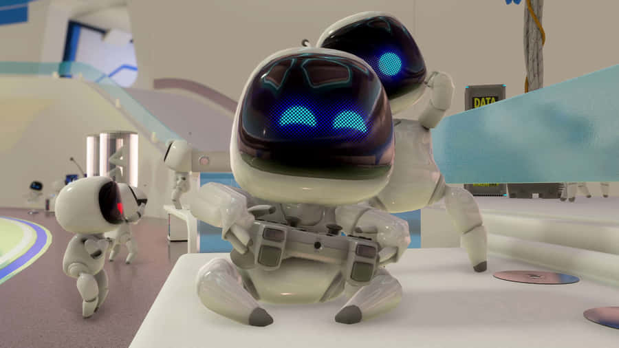 Astros Playroom Robots Wallpaper