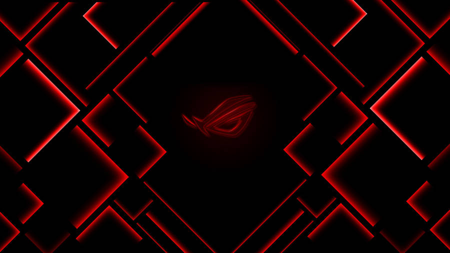 Asus Rog 4k Gaming Logo In Red Diamonds Wallpaper