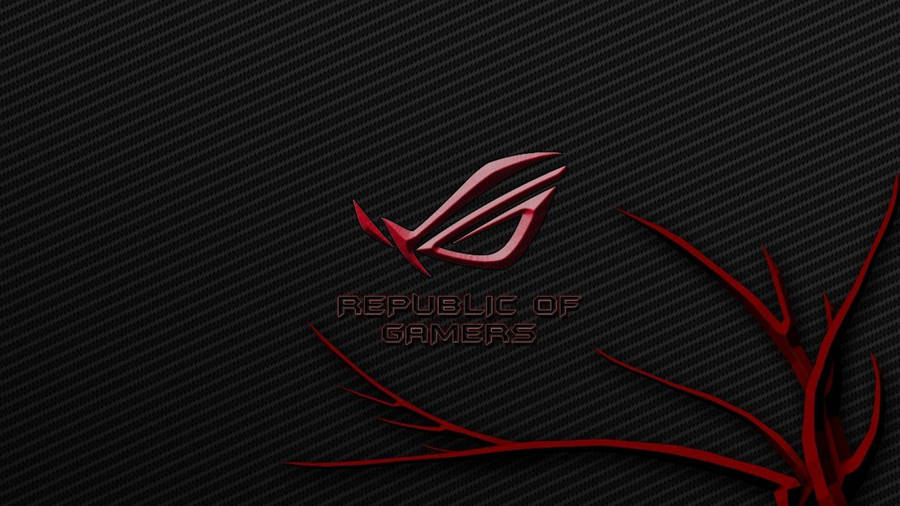 Asus Rog Logo With Tree Wallpaper
