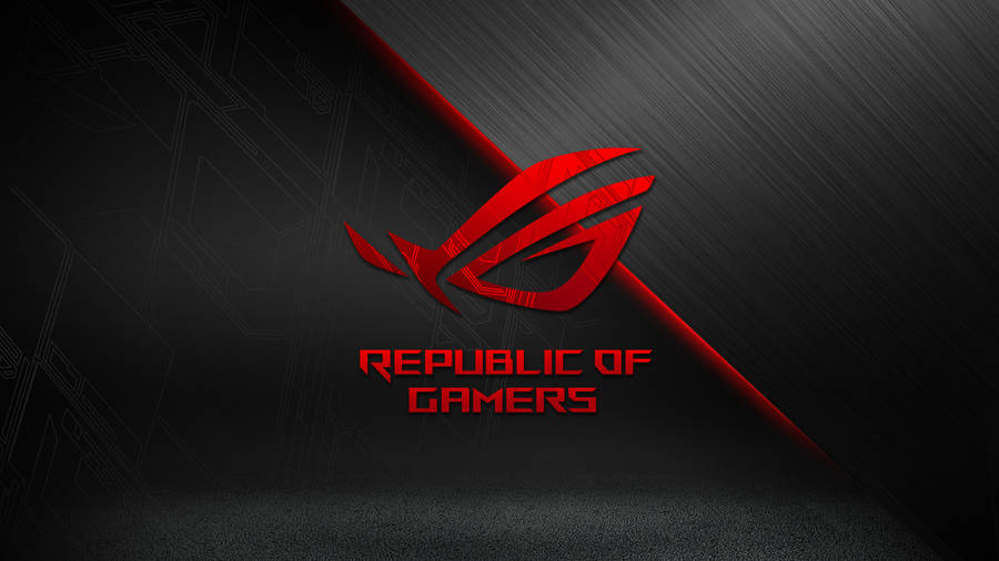 Asus Rog Symbol And Text Wallpaper