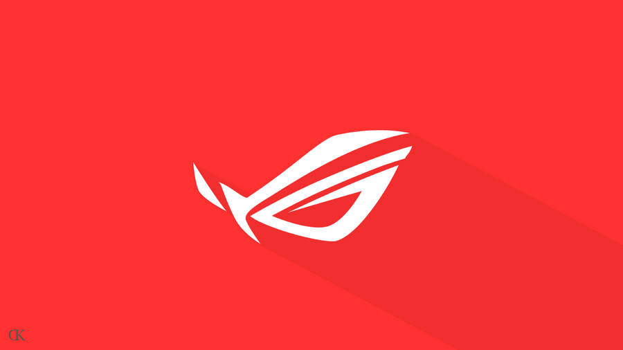 Asus Rog Symbol Red Background Wallpaper