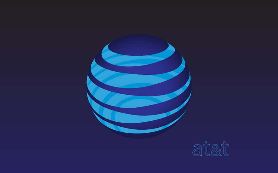 At&t Logo On A Blue Background Wallpaper