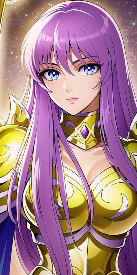 Athena Saori Kido Anime Portrait Wallpaper