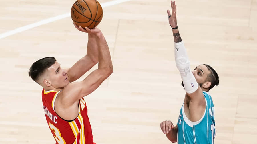 Atlanta Hawks Bogdan Bogdanovic Wallpaper