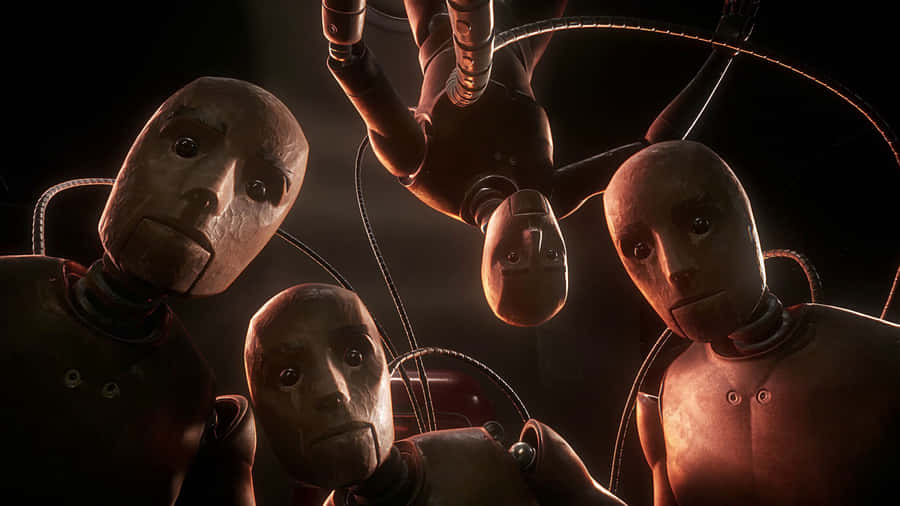 Atomic Heart Robotic Faces Wallpaper