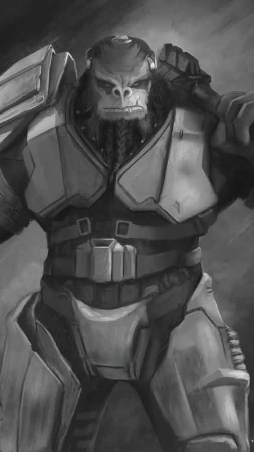 Atriox – The Fearsome Warlord Of Jiralhanae Wallpaper