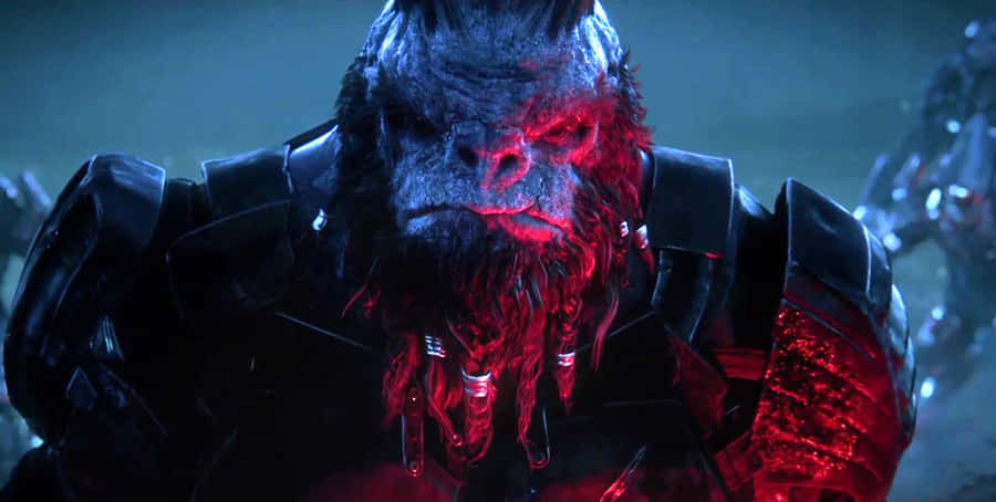 Atriox, The Mighty Halo Wars 2 Antagonist, In An Epic Action Scene Wallpaper