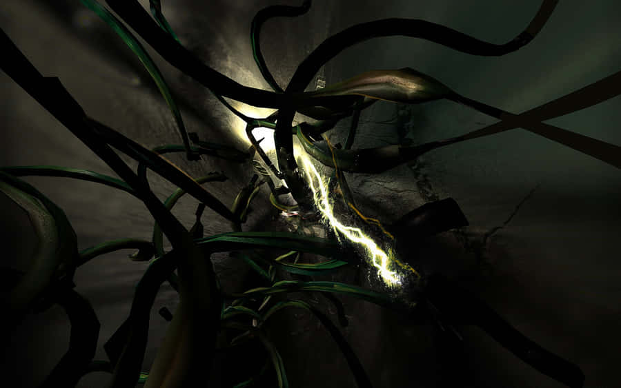 Atrocious Tangled Wire Wallpaper