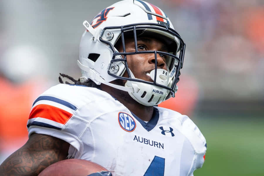 Auburn Football Player Portrait Wallpaper