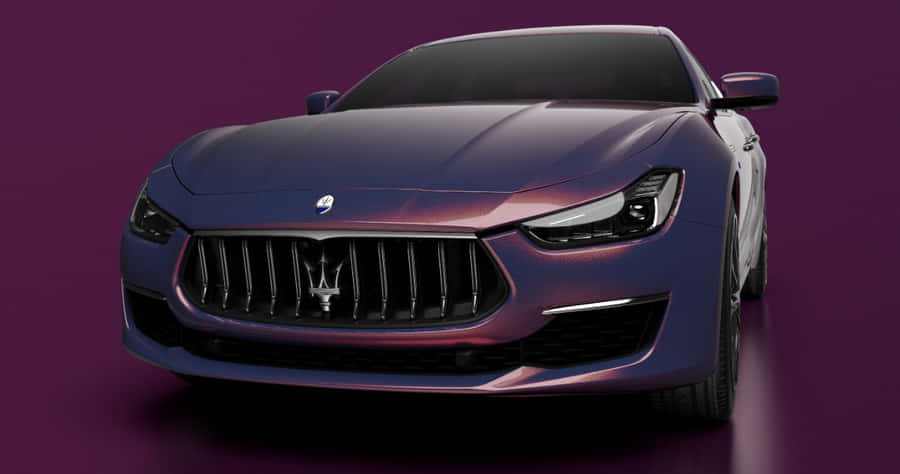 Audacious Purple Car Wallpaper