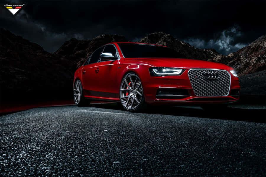 Audi S4 On Highway Wallpaper