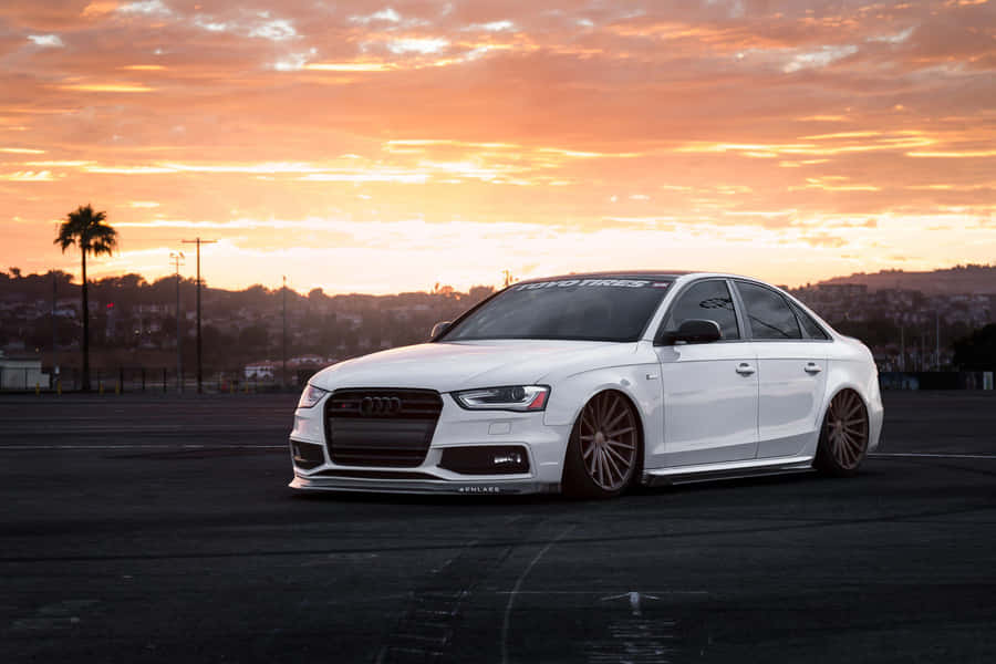 Audi S4 Speeding On The Open Road Wallpaper
