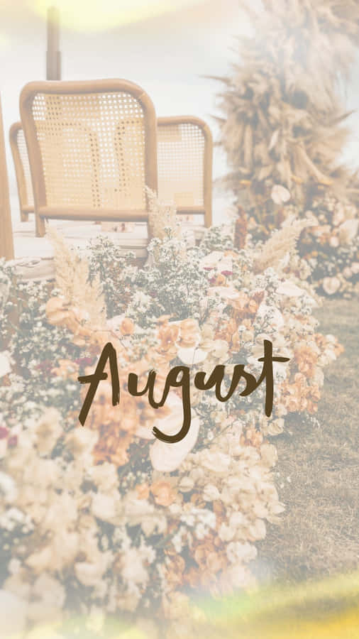 August Summer Floral Aesthetic Wallpaper