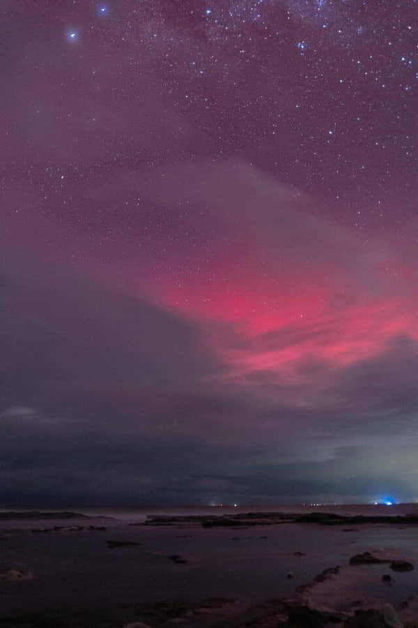 Aurora Australis Night Sky Wallpaper