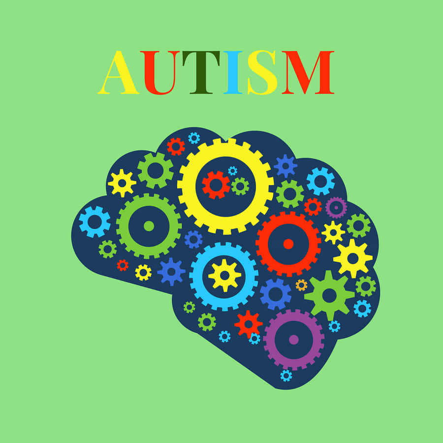Autism Brain Gears Wallpaper