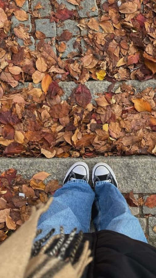 Autumn Steps Perspective.jpg Wallpaper