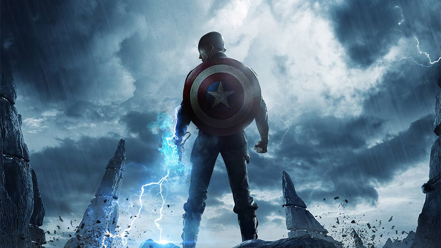 Avengers End Game Captain America Laptop Wallpaper