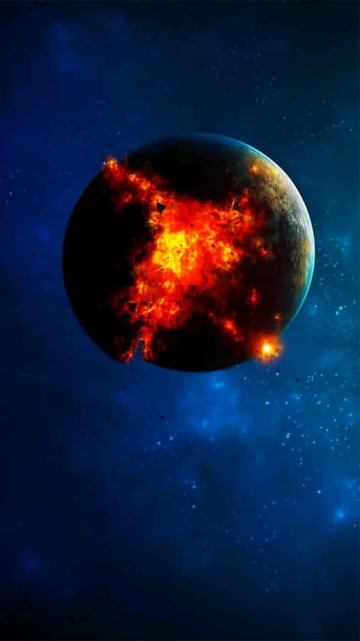 Awe-inspiring Celestial Bodies In The Night Sky Wallpaper