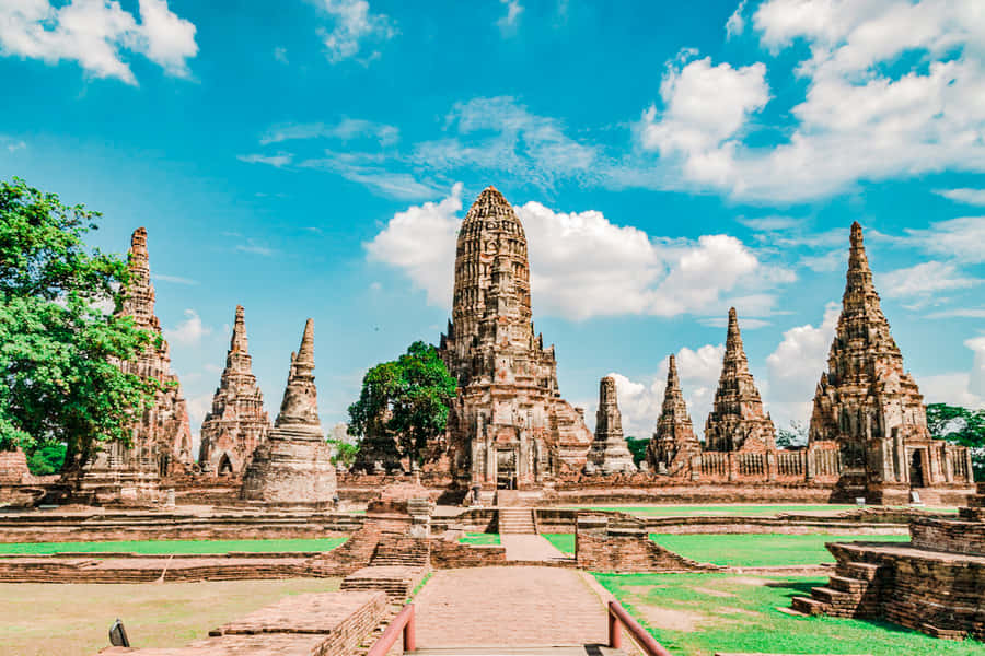 Ayutthaya Ancient Temples Thailand Wallpaper