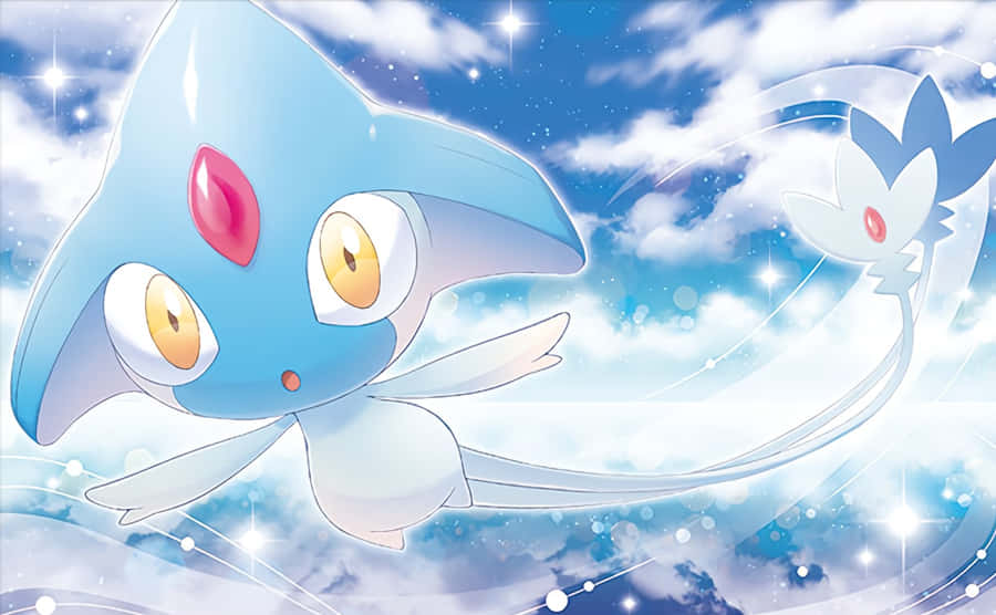 Azelf Flying Against Sky Wallpaper