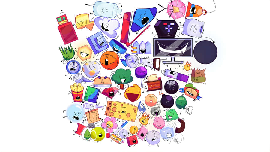 B F D I Characters Collage Wallpaper