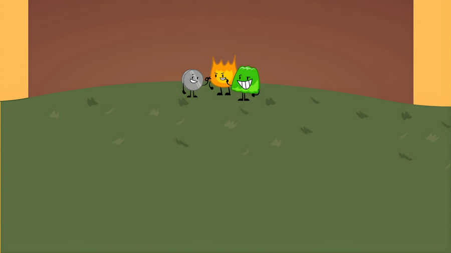 B F D I Characters Standing Together Wallpaper