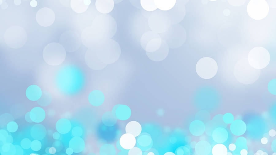 Baby Blue Blurred Circles Wallpaper