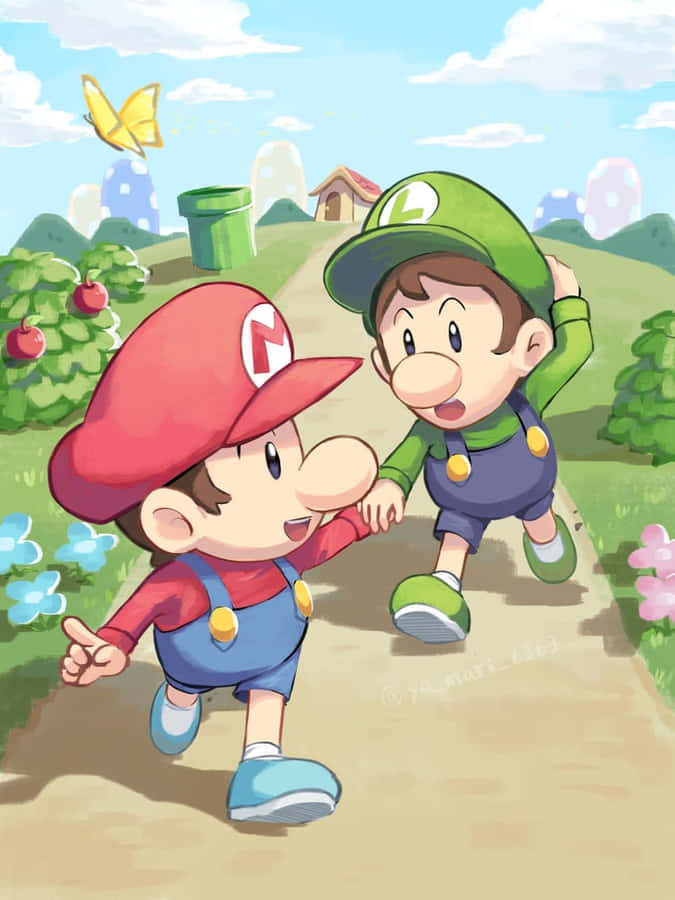 Baby Mario Luigi Adventure Wallpaper