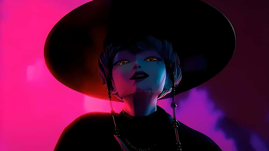 Baby Saja Neon Style Wallpaper