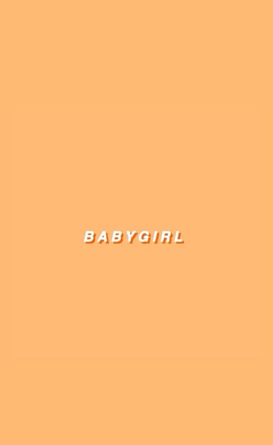 Babygirl Aesthetic Beige Wallpaper