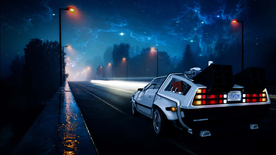 Back To The Future Delorean Time Travel Desktop Wallpaper Wallpaper