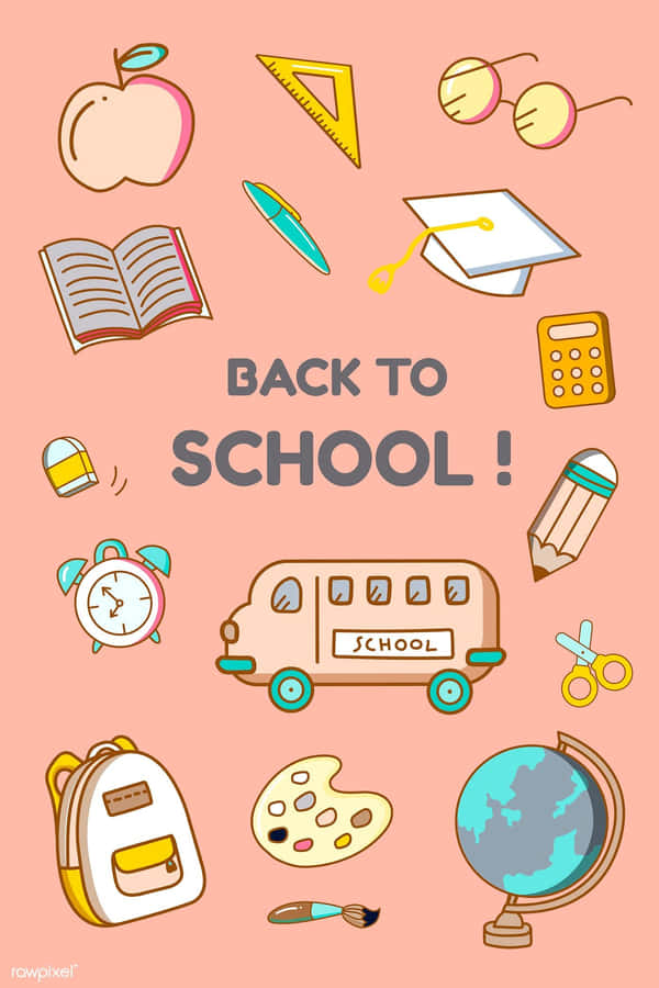 Backto School Aesthetic Illustration Wallpaper