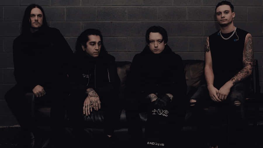Bad Omens Band Moody Group Portrait Wallpaper