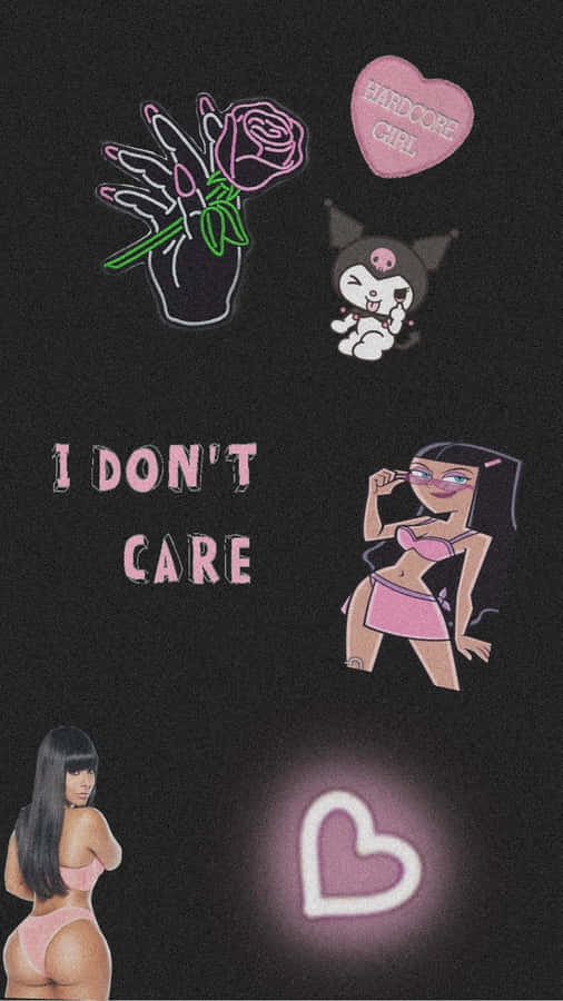 Baddie Girl I Don't Care Wallpaper