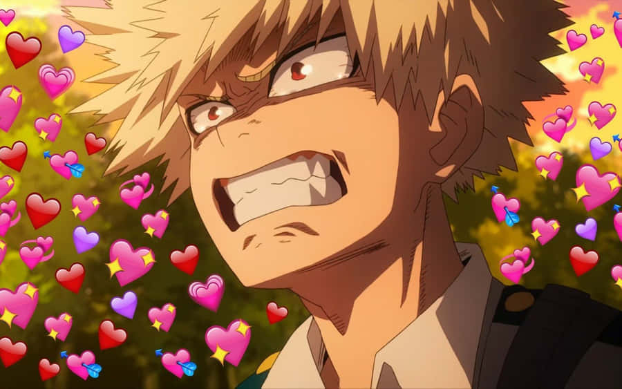 Bakugou Aesthetic Desktop Emojis Funny Face Wallpaper