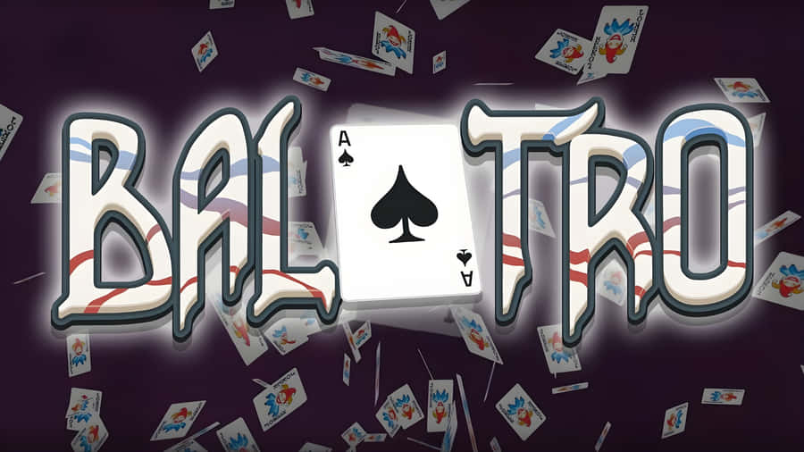 Balatro Card Game Logo Wallpaper