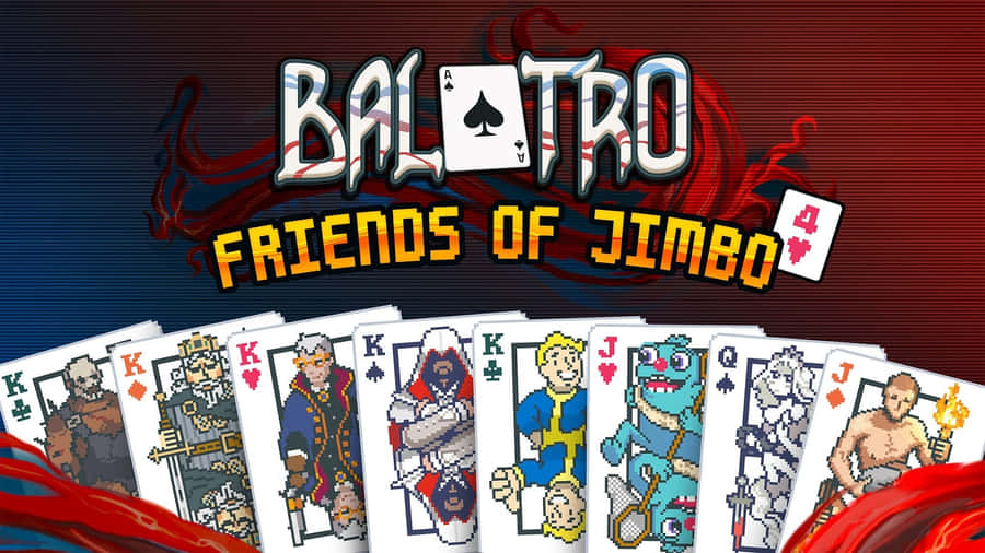 Balatro Friends Of Jimbo Cards Wallpaper