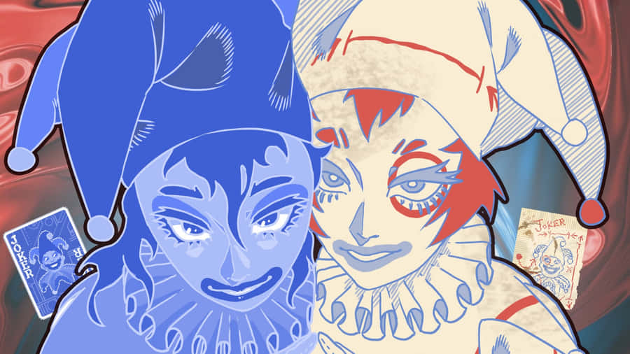 Balatro Jesters Artwork Wallpaper