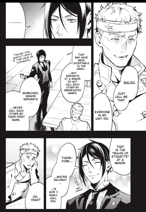 Baldroy The Butler From Kuroshitsuji Anime Series Wallpaper