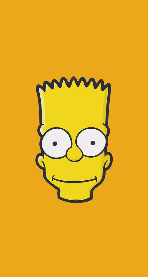 Bart Simpson Portrait Cartoon Phone Wallpaper