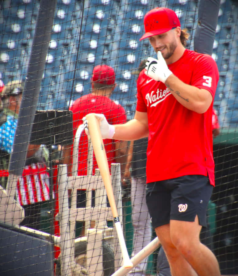 Baseball Player Batting Practice Wallpaper