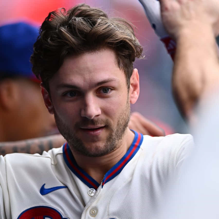 Baseball Player Close Up Portrait Wallpaper