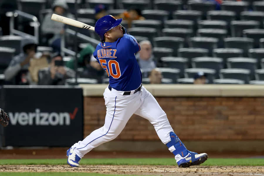 Baseball Player Swing Action Wallpaper