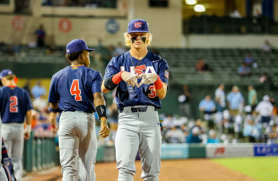 Baseball Players Celebrating Victory Wallpaper