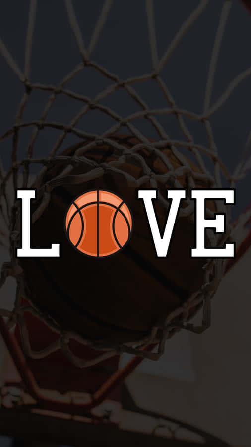 Basketball Love Graphic Wallpaper