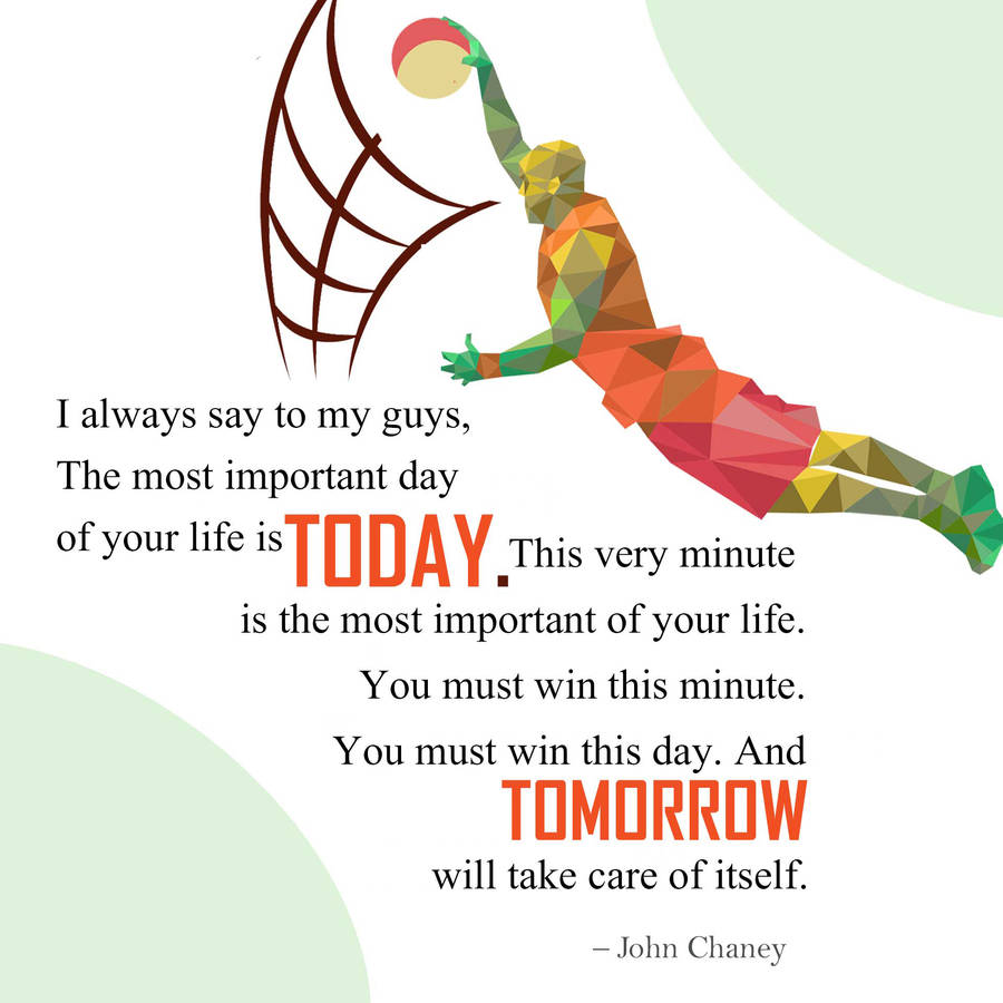 Basketball Motivation John Chaney Quote Wallpaper